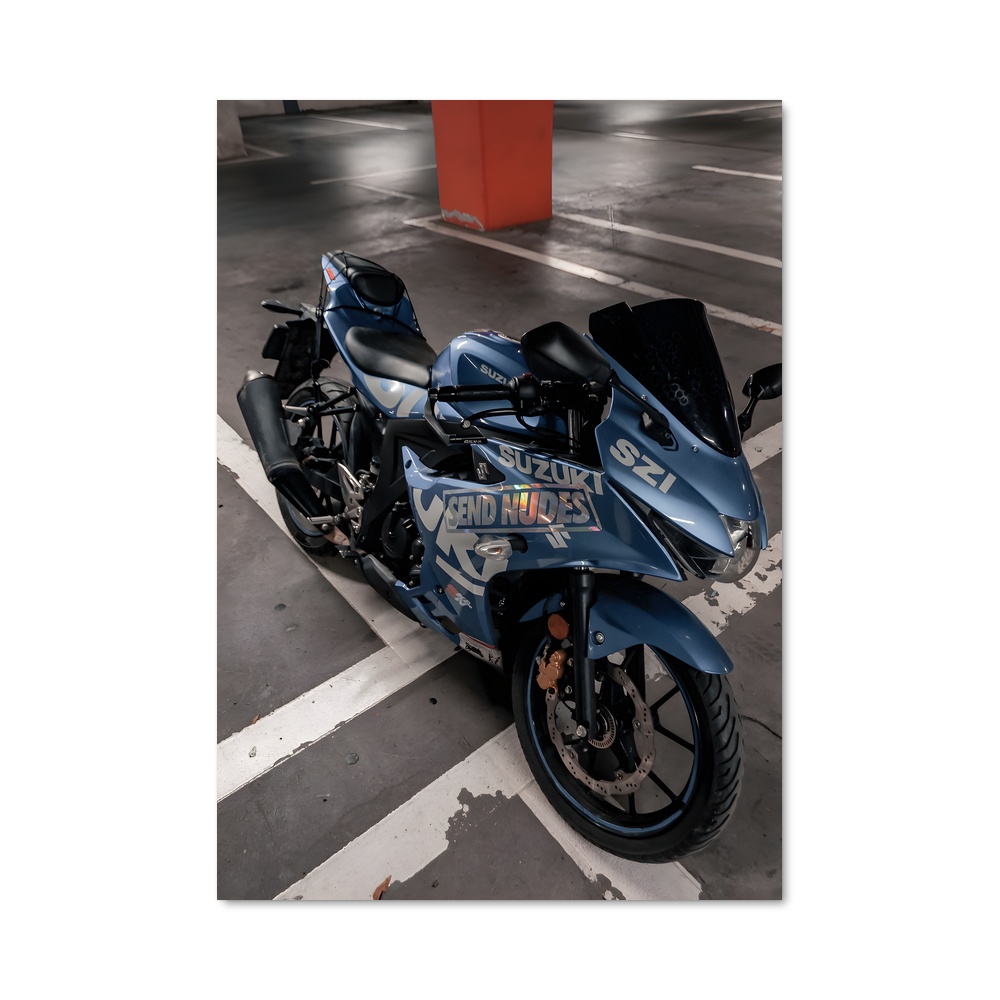 Poster Suzuki moto élégant